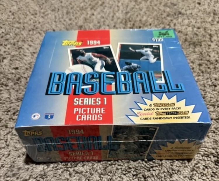 1994 Topps ベースボール シリーズ 1 ジャンボ チェロ ボックス 未開封 工場封印 ジーター L28｜トレーディングカード　ラフテル