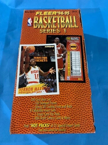 94-95 FLEER ジャンボパック バスケットボール シリーズ1 24パック入り フィーダーボックス入り 未開封｜トレーディングカード　ラフテル