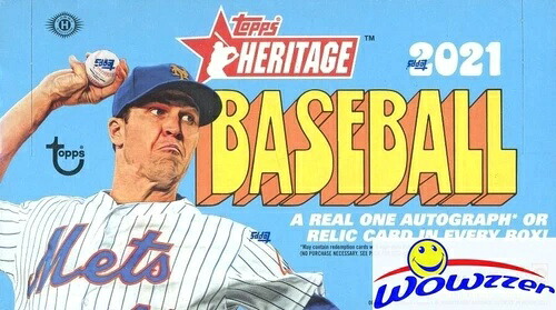 2021 Topps Heritage Baseball 巨大工場未開封 ホビーボックス - オート/レリック+ボックスローダー｜トレーディングカード　ラフテル