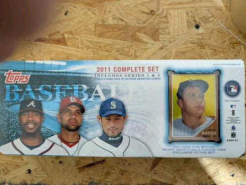 2011 TOPPS ベースボール コンプリートファクトリーシールセット（ミッキー・マントル・メダリオン付き）｜トレーディングカード　ラフテル