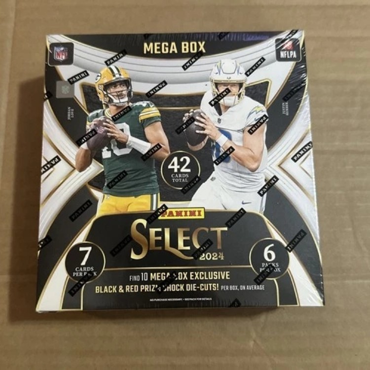 2024 Panini Select NFL フットボール メガボックス - ブラック＆レッド ショックシール付き｜トレーディングカード　ラフテル