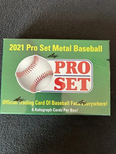 2021 Leaf PRO SET メタルベースボールホビーボックス 6個入り 工場未開封｜トレーディングカード　ラフテル