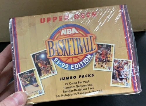 91-92 Upper Deck NBA バスケットボール ジャンボパック ワックスボックス 工場未開封|トレーディングカード ラフテル