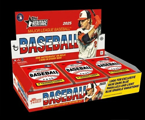 2025 Topps Heritage High Number Baseball ファクトリーシール ホビーボックス 1 オートまたはメモリ｜トレーディングカード　ラフテル