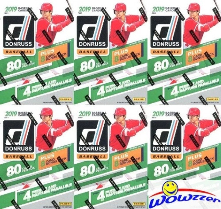 (6) 2019 Donruss Baseball 巨大限定工場未開封ブラスターボックス - カード528枚!｜トレーディングカード　ラフテル