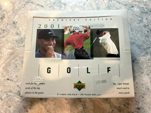 2001 Upper Deck Golf 工場未開封 ホビーボックス タイガー・ウッズ ルーキーなどの可能性あり｜トレーディングカード　ラフテル