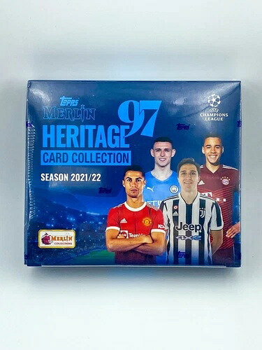 2021-22 Topps Merlin 97 Heritage UEFAチャンピオンズリーグサッカー - 工場未開封｜トレーディングカード　ラフテル 70,180円