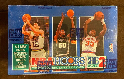 1992-93 NBA HOOPS バスケットボール シリーズ 2 ボックス 未開封 工場出荷時のシール付き SHAQ M50｜トレーディングカード　ラフテル