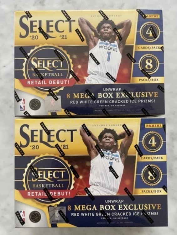 2020-21 パニーニ セレクト NBA バスケットボール メガボックス 未開封 エドワーズ RC - 2個セット｜トレーディングカード　ラフテル