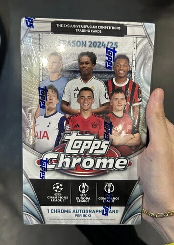 2024-25 Topps Chrome UEFA クラブ大会 サッカー 工場未開封 ホビーボックス｜トレーディングカード　ラフテル