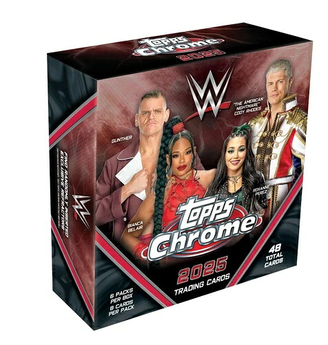 2025 Topps Chrome WWE レスリング メガボックス 新品未開封 (カード48枚) 即発送｜トレーディングカード　ラフテル