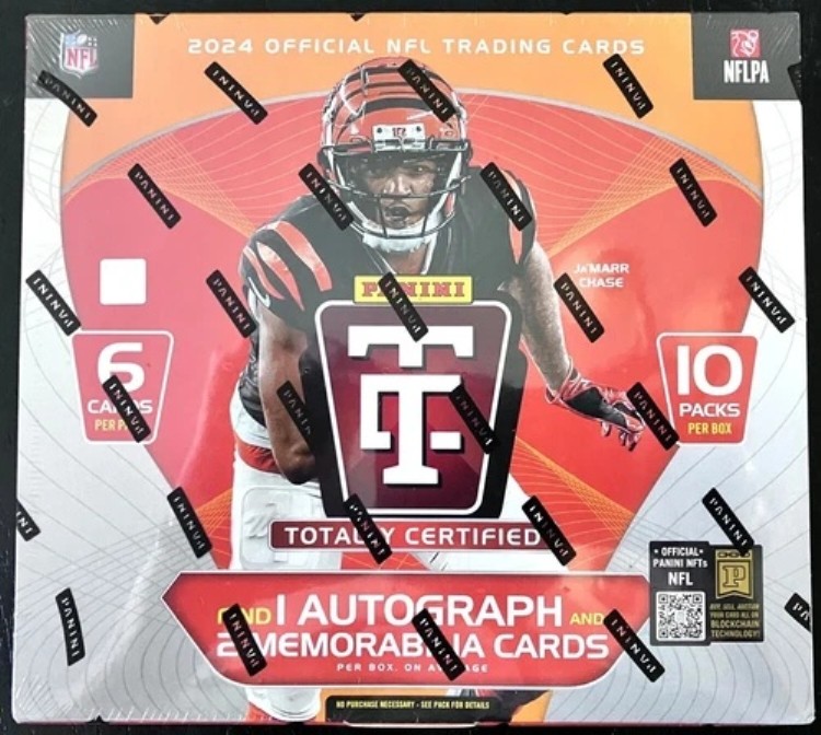 2024 NFL トータル認定フットボール ホビーボックス トレーディングカード プレミアムボックス未開封｜トレーディングカード　ラフテル