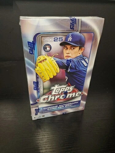 2025 Topps Chrome Baseball Cards Hobby Box 工場未開封 - 20パック｜トレーディングカード　ラフテル