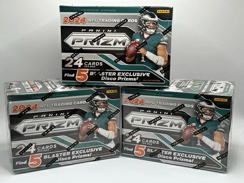 2024年 Panini Prizm NFL フットボール ブラスターボックス オレンジ ディスコ Prizm 未開封 3個セット｜トレーディングカード　ラフテル