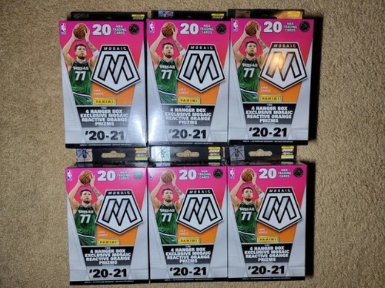 2020-21 パニーニモザイク NBA バスケットボール ハンガーボックス！6個セット！新品・未開封！｜トレーディングカード　ラフテル