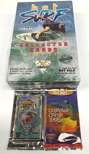 1994 フテラ HOT SURF トレーディングカード "EXPORT" ファクトリーボックス + 93+95 各1パック｜トレーディングカード　ラフテル