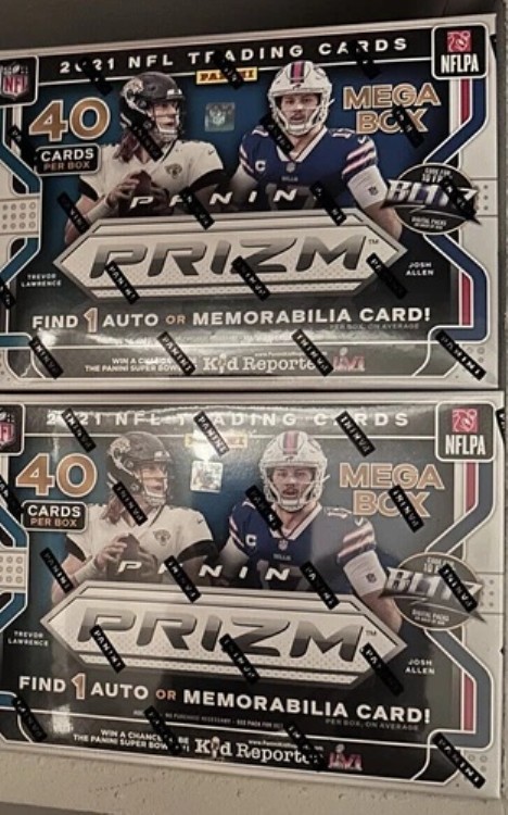 2021 Panini NFL Prizm 工場密封ターゲットメガ 2 個セット、迅速に発送します!｜トレーディングカード　ラフテル