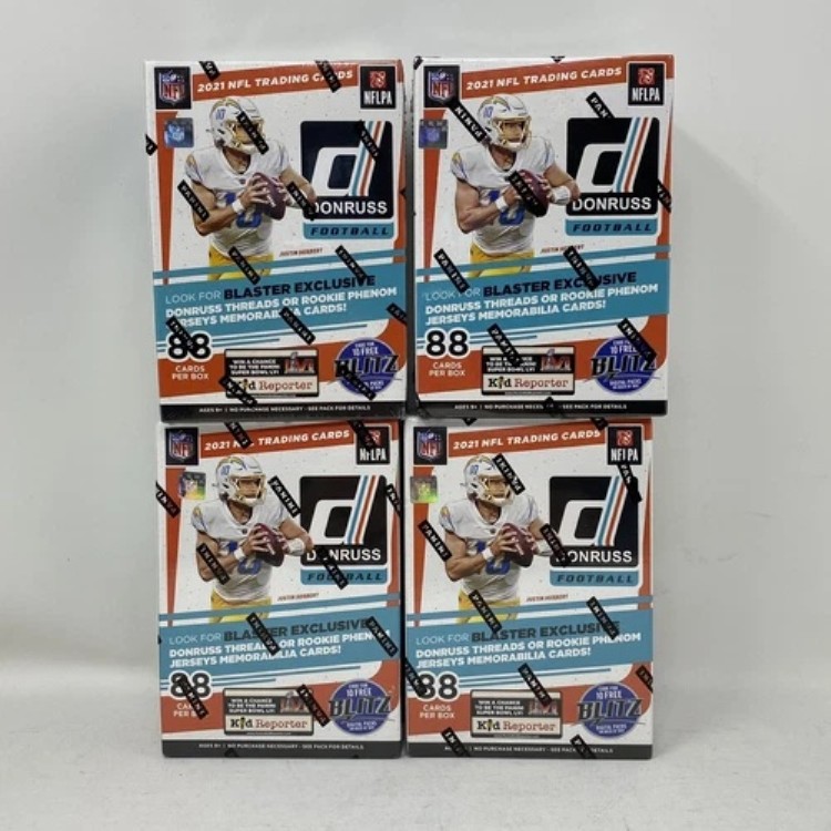 2021 DONRUSS NFL フットボール ブラスター ボックス 4 個セット 新品、工場未開封!｜トレーディングカード　ラフテル