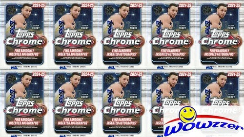 (10) 2024/25 Topps Chrome バスケットボール限定ブラスターボックス - ピンクパラレル!｜トレーディングカード　ラフテル