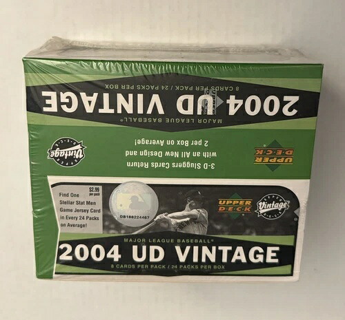 2004年製 Upper Deck ヴィンテージ ベースボール 未開封 ホビーボックス ステラー スタット メンズ レア HTF｜トレーディングカード　ラフテル