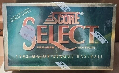 1993 スコアセレクト ベースボールトレーディングカード 工場未開封ボックス｜トレーディングカード　ラフテル