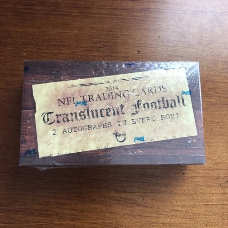 2014 Topps NFL トレーディングカード 半透明フットボール 未開封ボックス - オート2台付き|トレーディングカード ラフテル