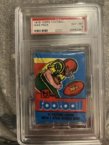 1979年 Topps フットボールカード 未開封 ワックスパック PSA 8 アール・キャンベル ルーキー｜トレーディングカード　ラフテル
