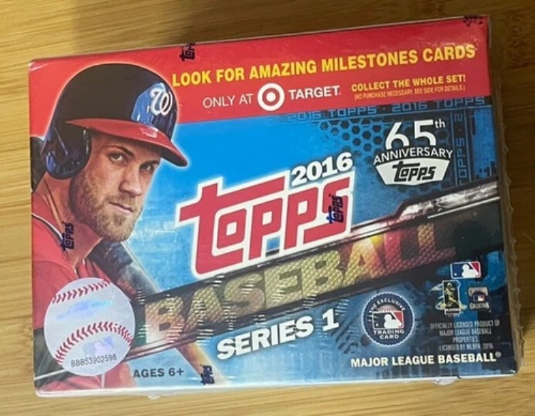2016 Topps シリーズ1 ベースボールボックス 65周年記念 ターゲットエディション 101枚 新品未使用|トレーディングカード ラフテル