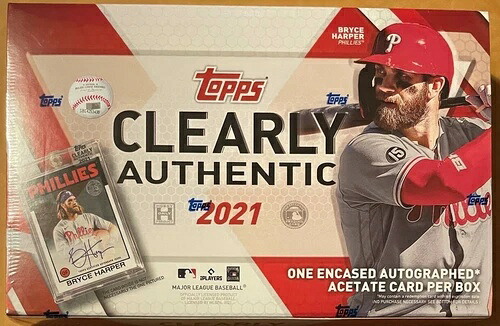 2021 Topps Clearly Authentic Baseball ファクトリーシールボックス｜トレーディングカード　ラフテル
