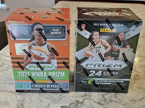 2021 & 2024 WNBA プリズム バスケットボール ブラスター 2ボックス ロット ケイトリン クラーク ウィルソン ルーキー|トレーディングカード ラフテル