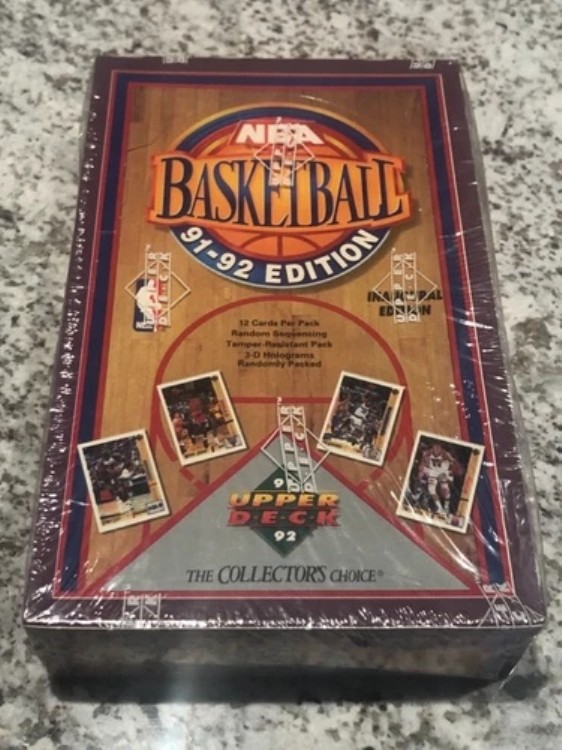 1991-92年 Upper Deck 工場未開封 バスケットボールボックス（36パック入り）！初回限定版！｜トレーディングカード　ラフテル