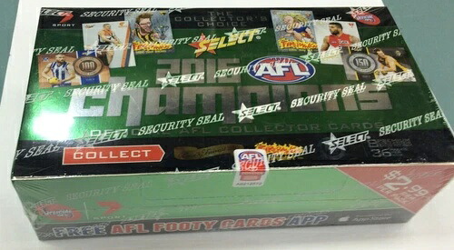 2015 セレクト AFL チャンピオン トレーディングカード ファクトリーシールボックス (36 パック)