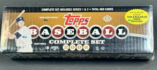 2008 Topps ベースボールカード コンプリートセット 工場未開封｜トレーディングカード　ラフテル