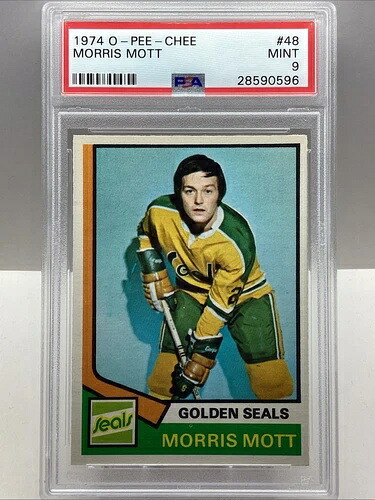 1974-75 O PEE CHEE MORRIS MOTT #48 RC PSA 9 新品 *POP 8