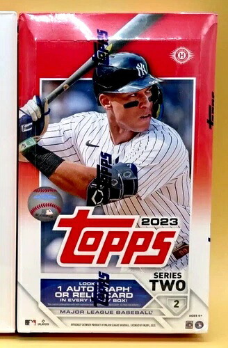 2023 TOPPS BASEBALL SERIES 2 工場未開封トレーディングカード ホビーボックス、ルーキーズ!!!｜トレーディングカード　ラフテル