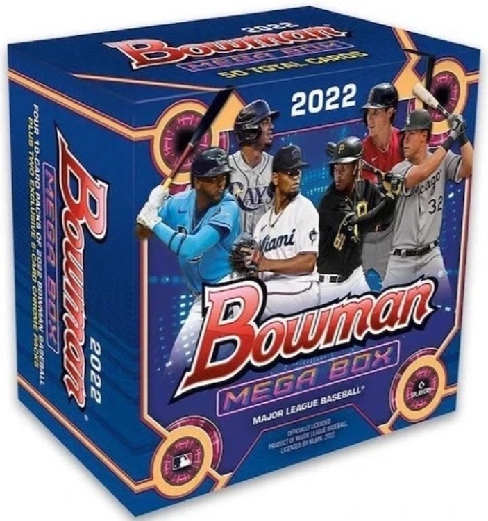 (1) 2022 BOWMAN メガボックス 新品未開封 クロームパック2個付き (50枚入り) 数量|トレーディングカード ラフテル