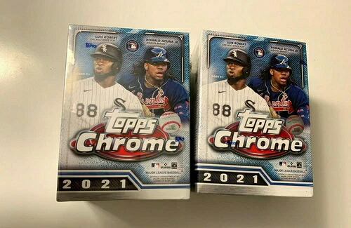 2021 Topps Chrome MLB ベースボール ブラスター ボックス 2個 - 工場未開封 - 新品
