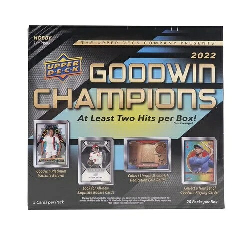 2022年 Upper Deck Goodwin Champions ホビーボックス 未開封 工場出荷時