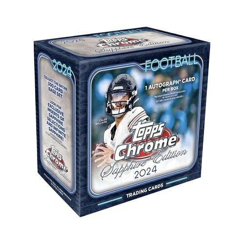2024 Topps Chrome Football サファイアエディションボックス|トレーディングカード ラフテル