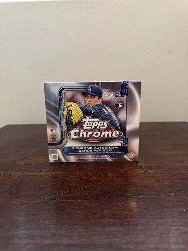 2025 Topps Chrome Hobby ジャンボボックス 新品未開封 - オート3枚 - 手持ち｜トレーディングカード　ラフテル