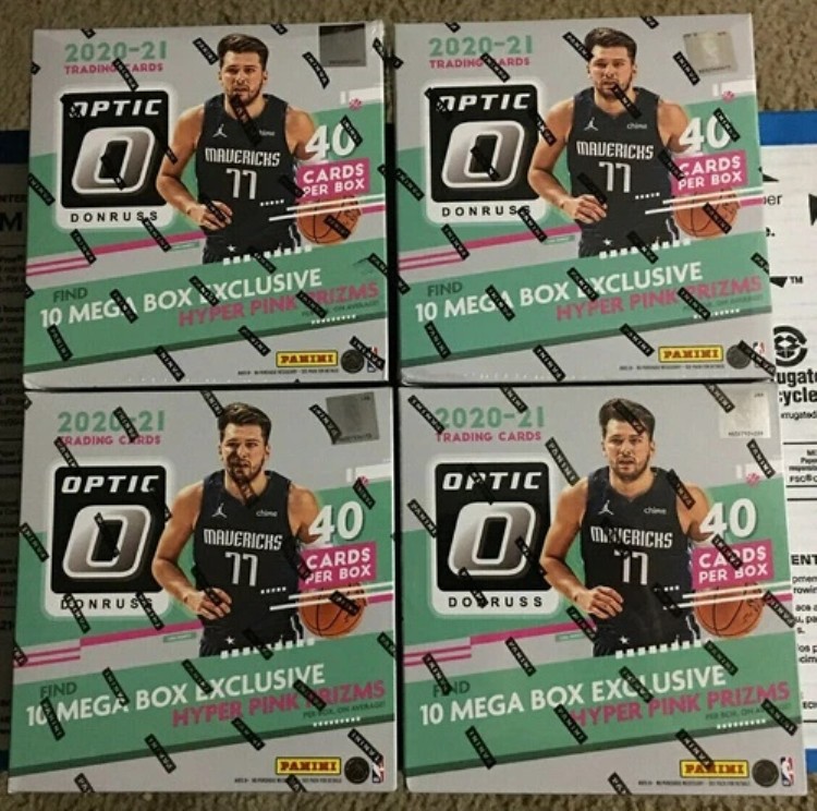 2020-21 (4個セット) Panini NBA Donruss Optic バスケットボール メガボックス 工場未開封!!｜トレーディングカード　ラフテル