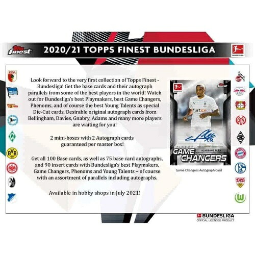2020-21 Topps ブンデスリーガ ファイネスト サッカー ホビーボックス 未開封 20TOSBF｜トレーディングカード　ラフテル