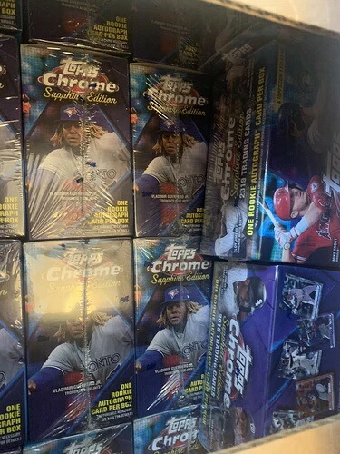 2019 Topps Chrome Sapphire Baseball Box 未開封 アロンソ・ゲレーロ・タティス?ケース入り|トレーディングカード ラフテル