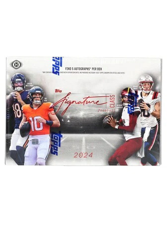 2024 Topps Signature Class Football ファクトリーシール ホビーボックス - 5 オート DANIELS｜トレーディングカード　ラフテル