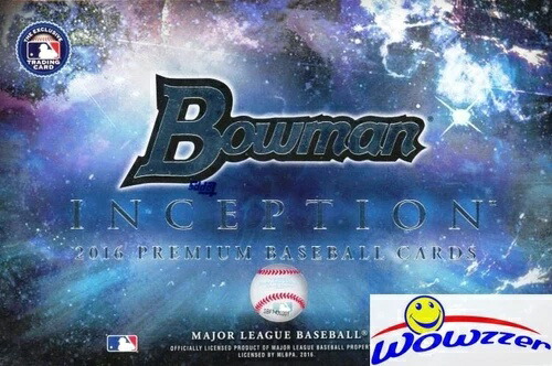 2016年 ボウマン インセプション ベースボール ファクトリーシール ホビーボックス 5枚入り サイン入り！レア画像