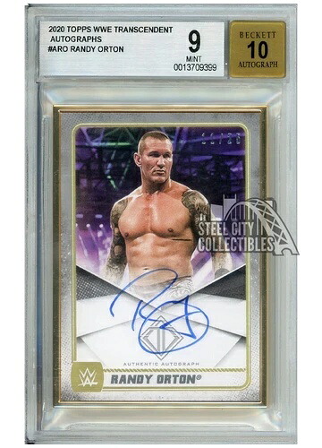 ランディ・オートン 2020 Topps WWE トランセンデント オートグラフカード #A-RO 11/25 BGS 9 オート 10｜トレーディングカード　ラフテル
