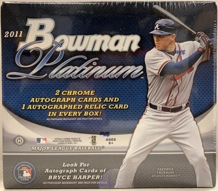 2011 ボウマン プラチナ MLB 野球 ホビーボックス 20個パック ブライス・ハーパー オート 新品未開封｜トレーディングカード　ラフテル 99,220円
