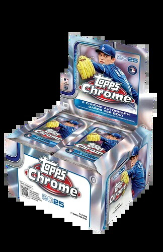 2025 Topps Chrome Hobby ジャンボボックス (3オート) MLB 野球 新品未開封 数量｜トレーディングカード　ラフテル