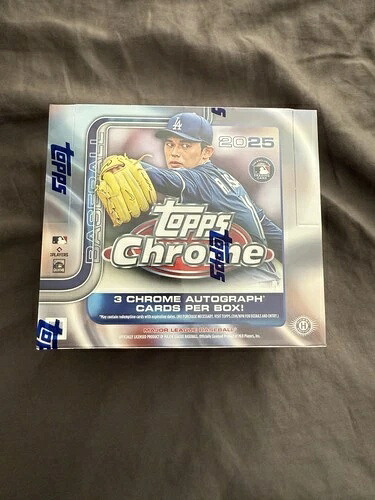 在庫あり、新品、即発送 2025 Topps Chrome ベースボールホビー ジャンボボックス｜トレーディングカード　ラフテル
