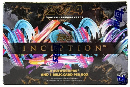 2024 TOPPS インセプション フットボール ホビーボックス (オート2枚/レリック1枚) 新品未開封画像